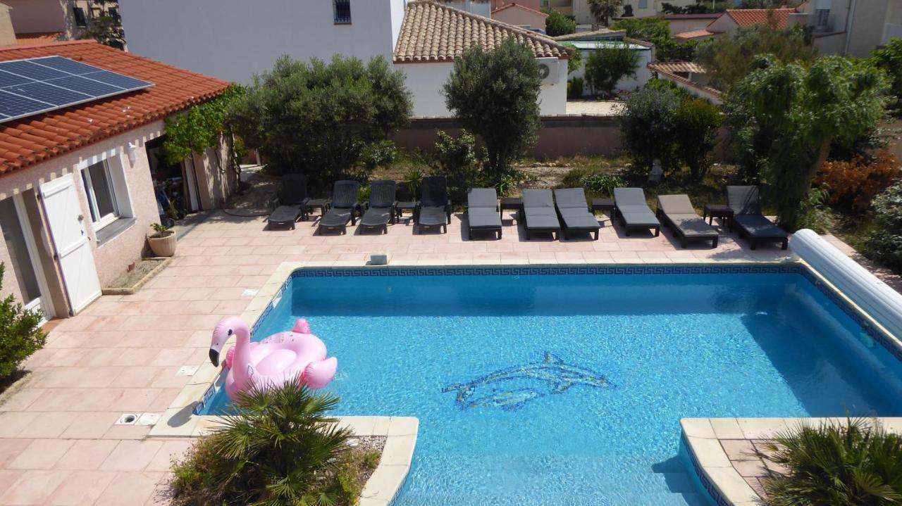 Les 2 Dauphins Apartman Le Barcarès Kültér fotó